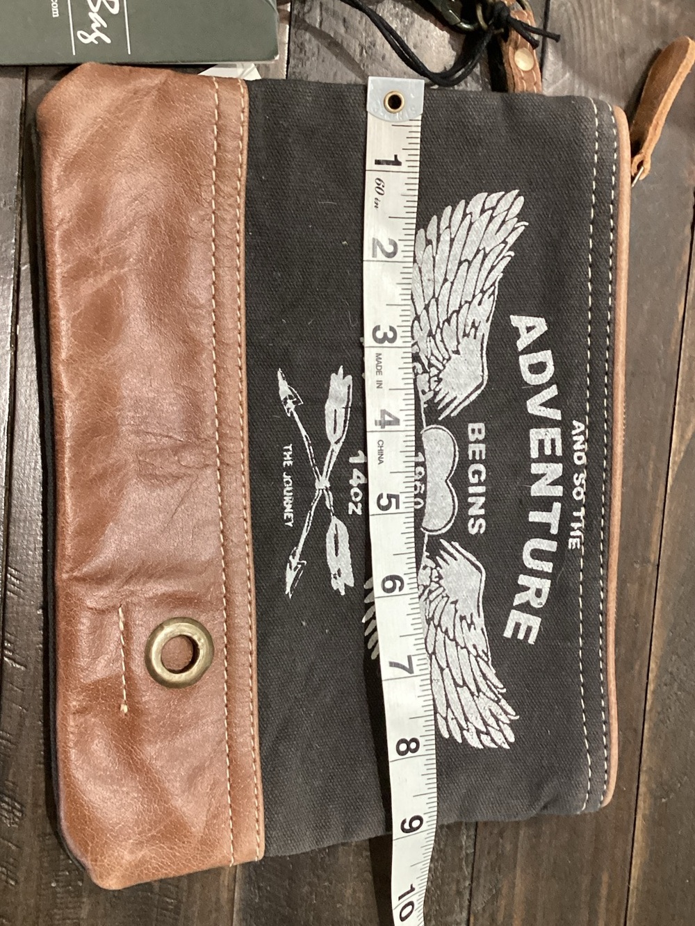 Myra Bag Black and Brown‎ Adventure Canvas Toiletry Pouch - Picture 2 of 4
